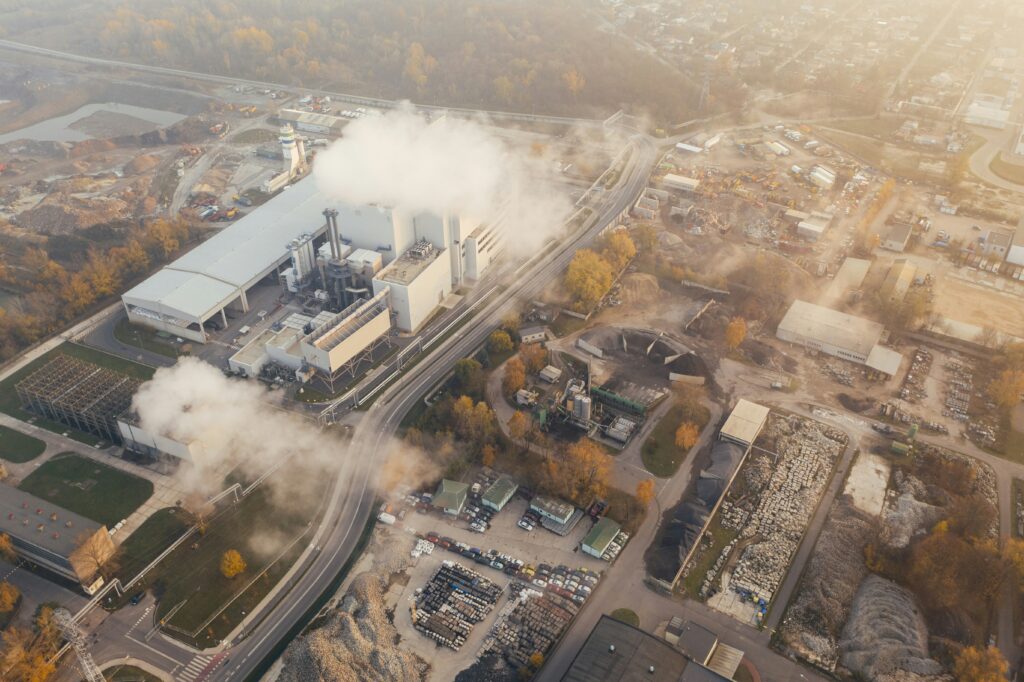 Arial shot of facility